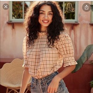 doen Darien top in Austen plaid